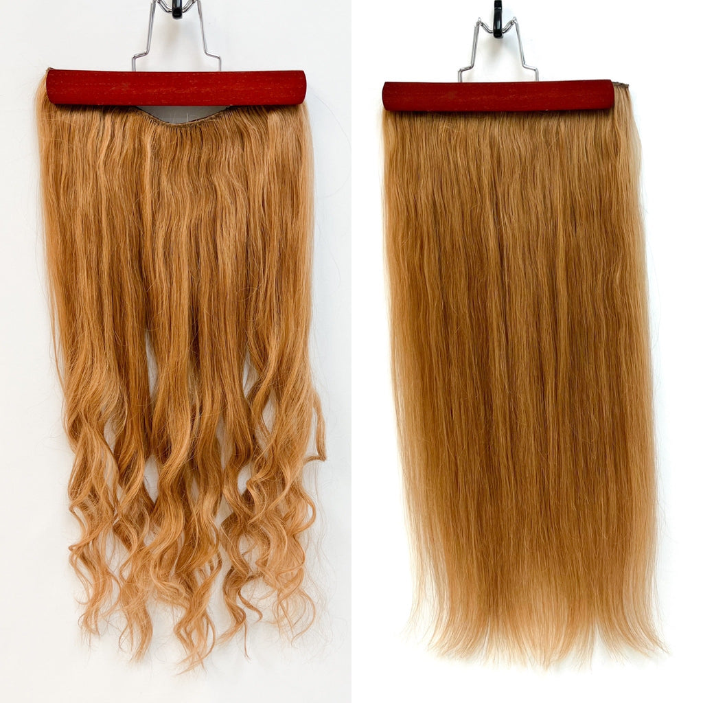 VIP BandX Halo System – 100% Human Hair Extensions, Silky Straight 24" with Clip