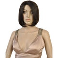 VIP Extensions Majestic Dark Brown Straight Bob Virgin Human Hair Full Lace Wig