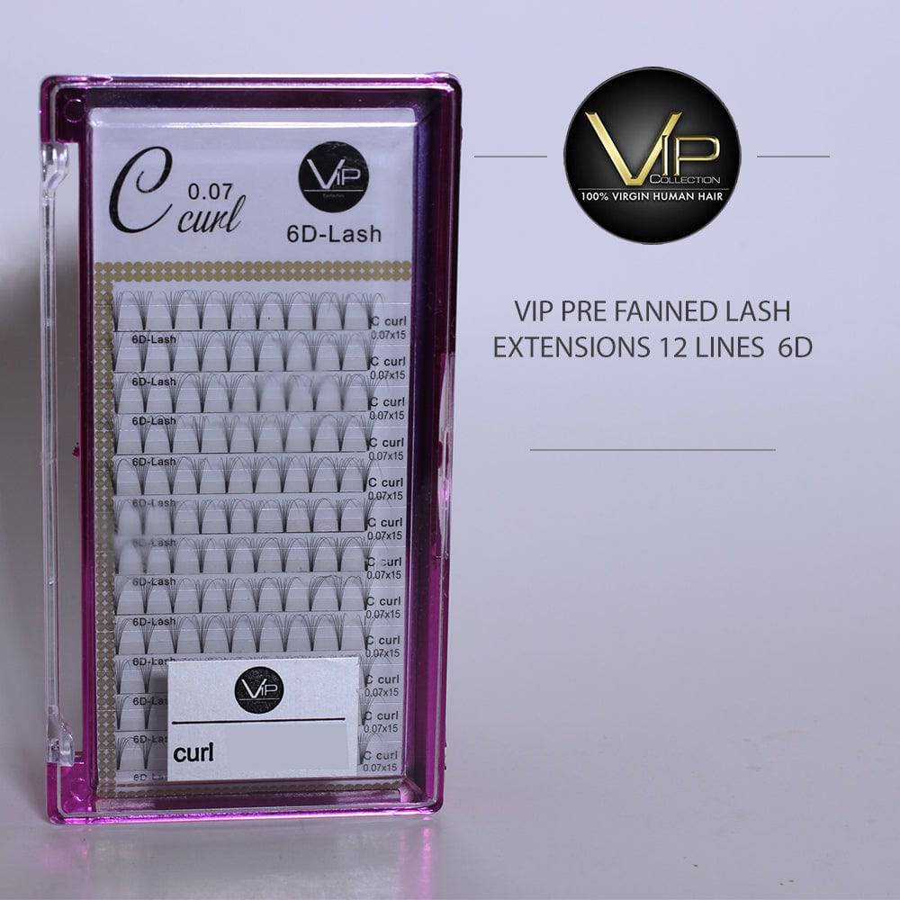 VIP Pre Fanned Lash Extensions 6D | 12-Line Tray