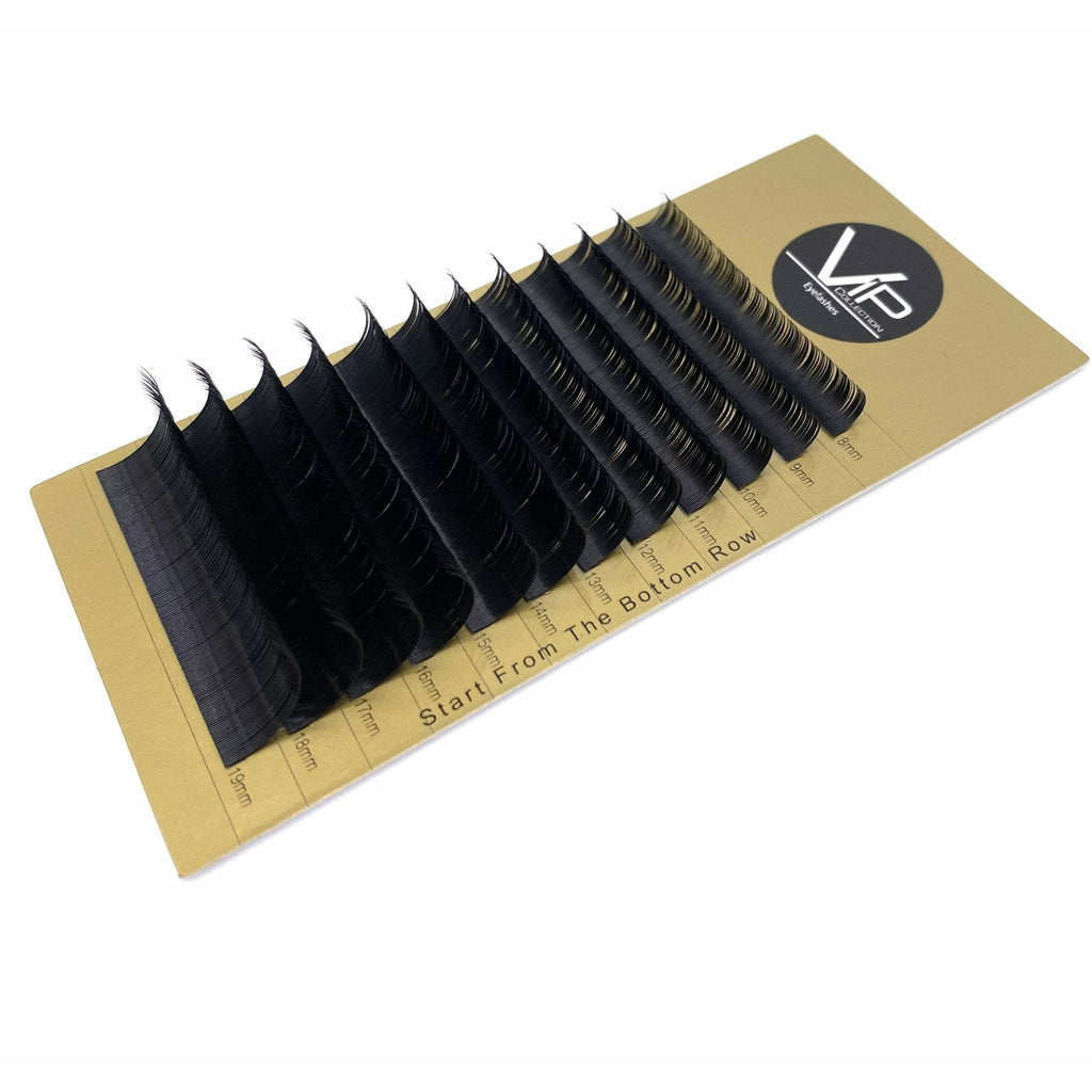 VIP Faux Mink Lash Extensions 0.18 mm D Curl | 12-Line Mix Tray