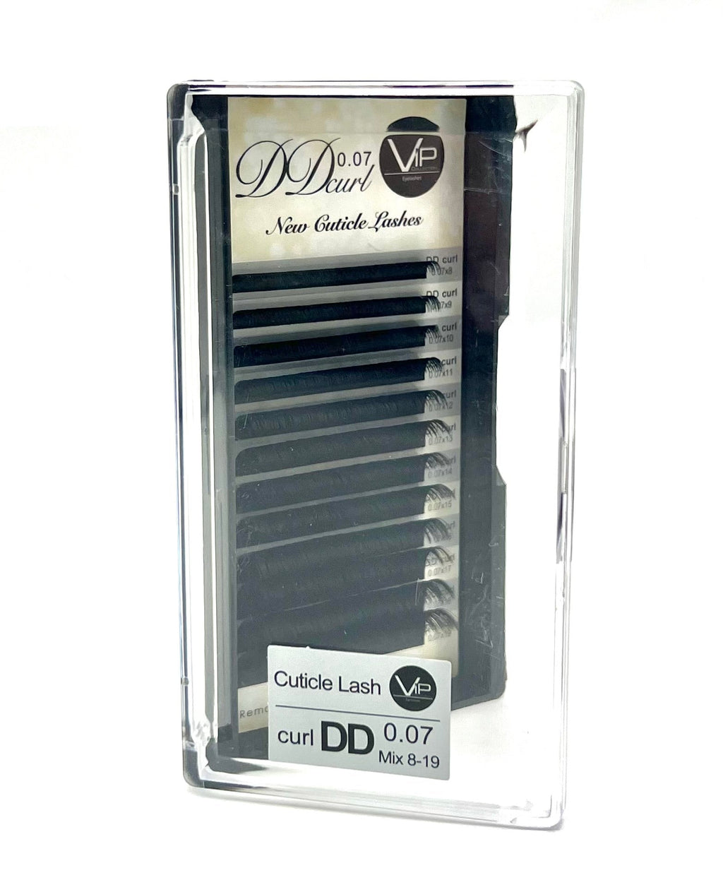 VIP Faux Mink Lash Extensions 0.07 mm DD Curl | 12-Line Mix Tray