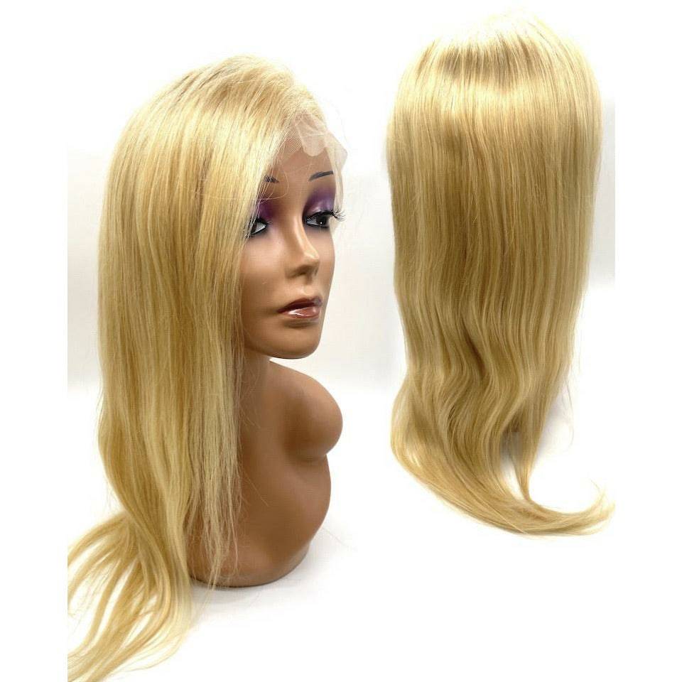 VIP Extensions Off Black to Burgundy Straight Human Hair Full Lace Wig, 150%