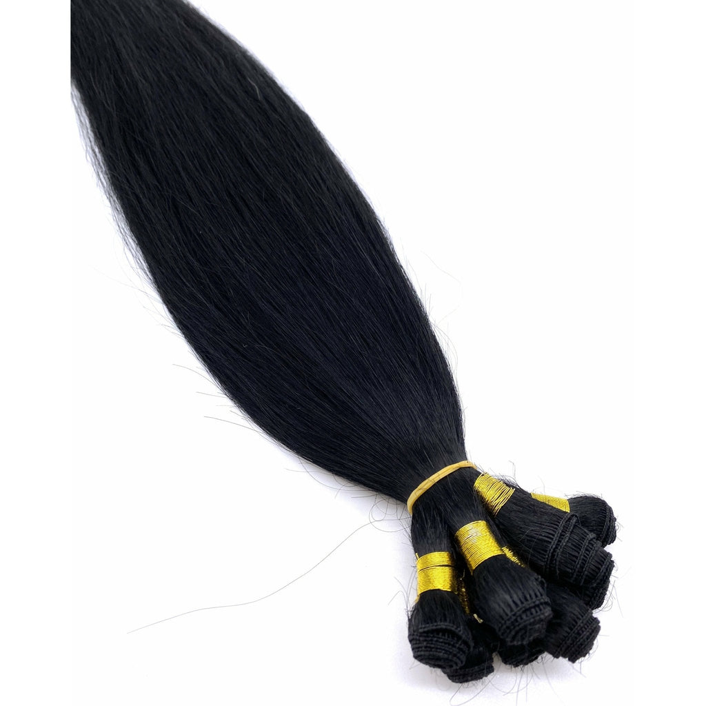 VIP Hand-Tied Weft System – 100% Human Hair Extensions, Straight 18" (113g)