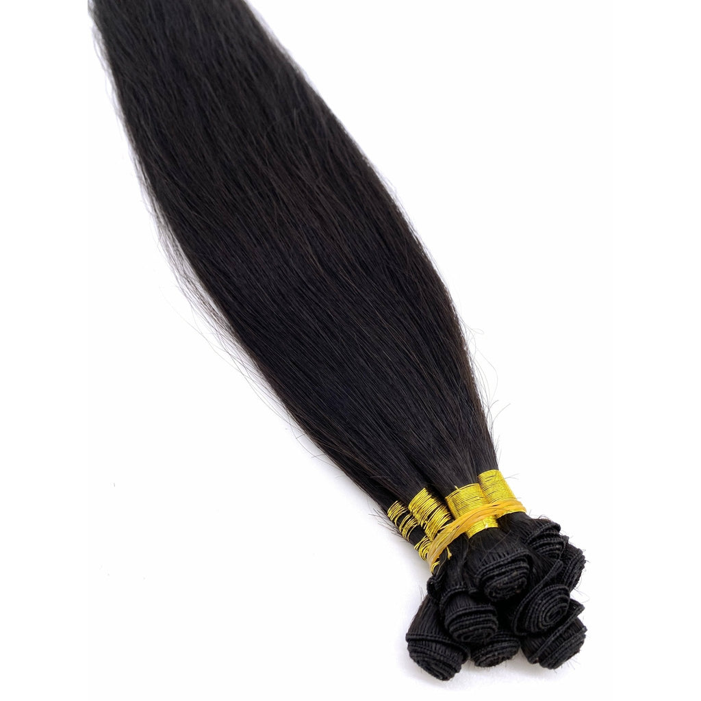 VIP Hand-Tied Weft System – 100% Human Hair Extensions, Straight 18" (113g)