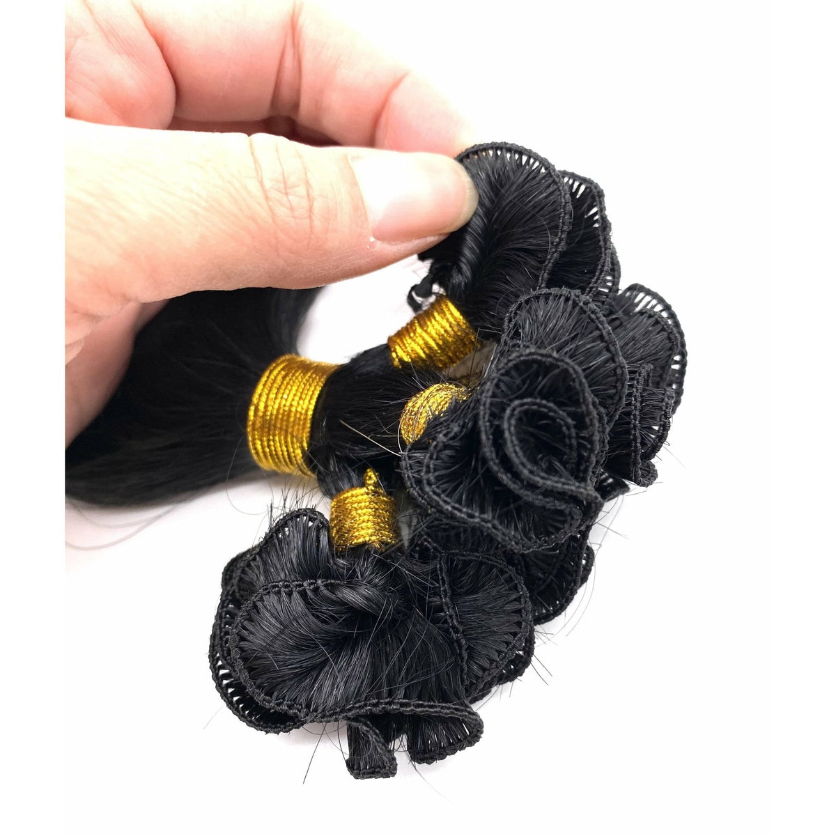 VIP Hand-Tied Weft System – 100% Human Hair Extensions, Wavy 18" (113g)