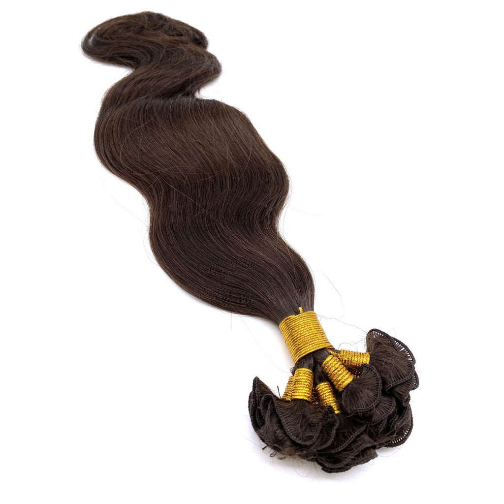 VIP Hand-Tied Weft System – 100% Human Hair Extensions, Wavy 18" (113g)