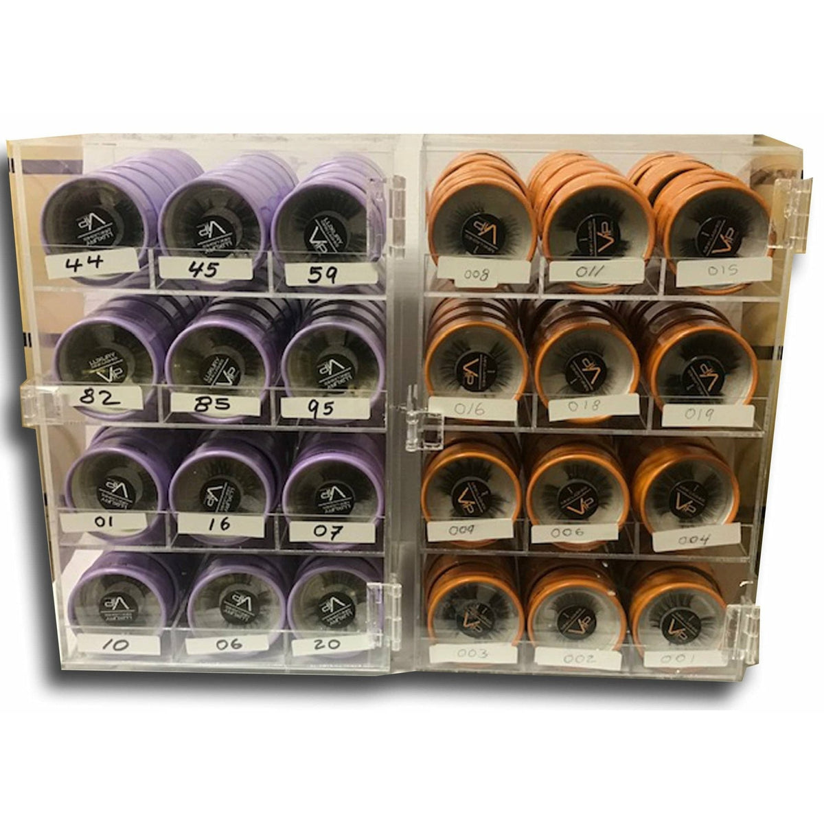 VIP HD & iMink Eyelash Line, 2 Displays with 12 Styles Each