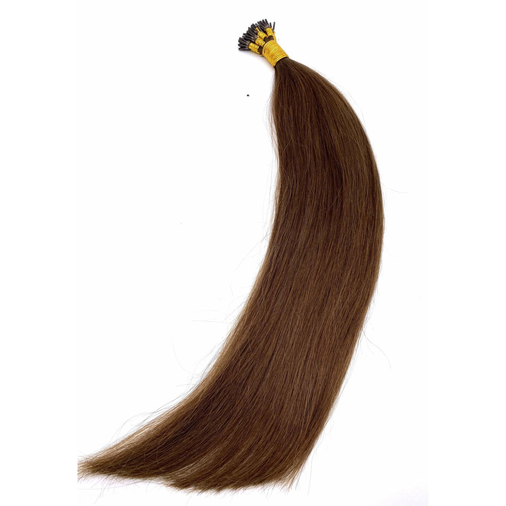 VIP I-Tip System – Keratin Human Hair Extensions, Straight 18" (70g)