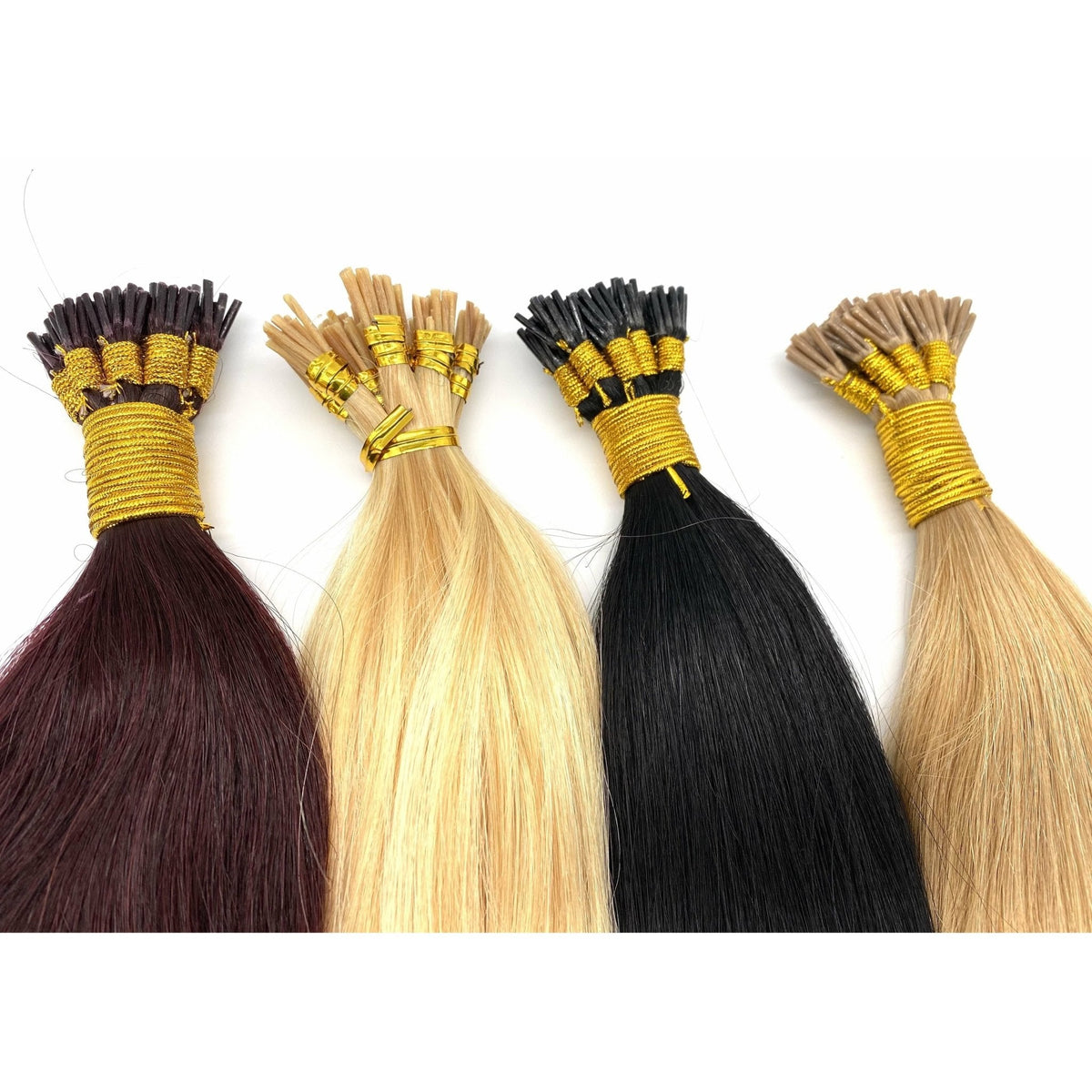 VIP I-Tip System – Keratin Human Hair Extensions, Straight 18" (70g)