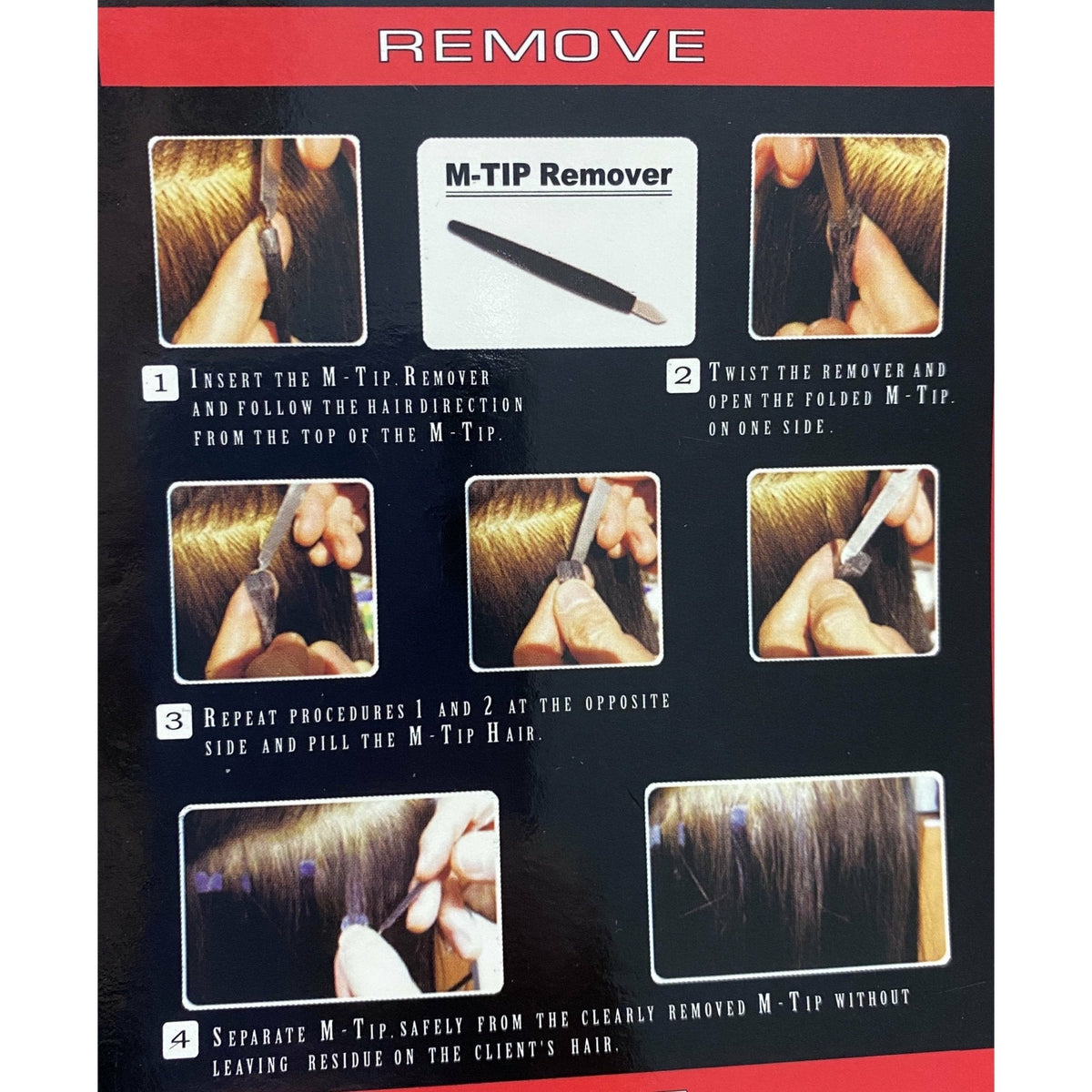 VIP M-Tip System – Tape-In Human Hair Extensions (Single Strands), Straight 18"