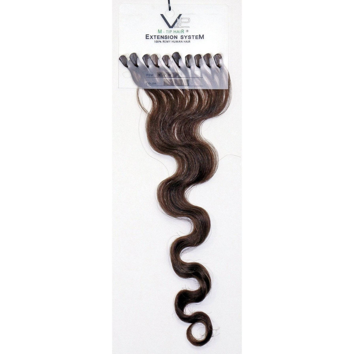 VIP M-Tip System – Tape-In Human Hair Extensions (Single Strands), Wavy 18"