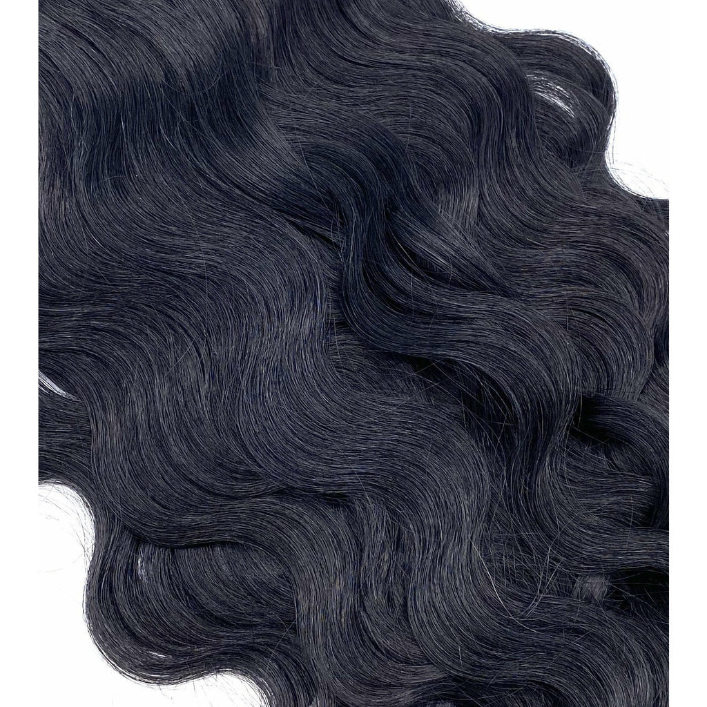 VIP M-Tip System – Tape-In Human Hair Extensions (Single Strands), Wavy 18"
