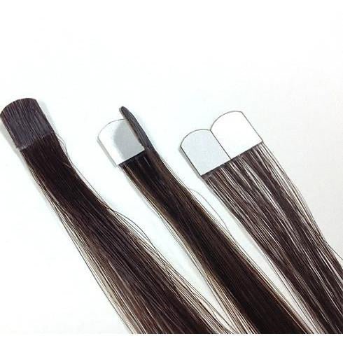 VIP M-Tip System – Tape-In Human Hair Extensions (Single Strands), Wavy 18"