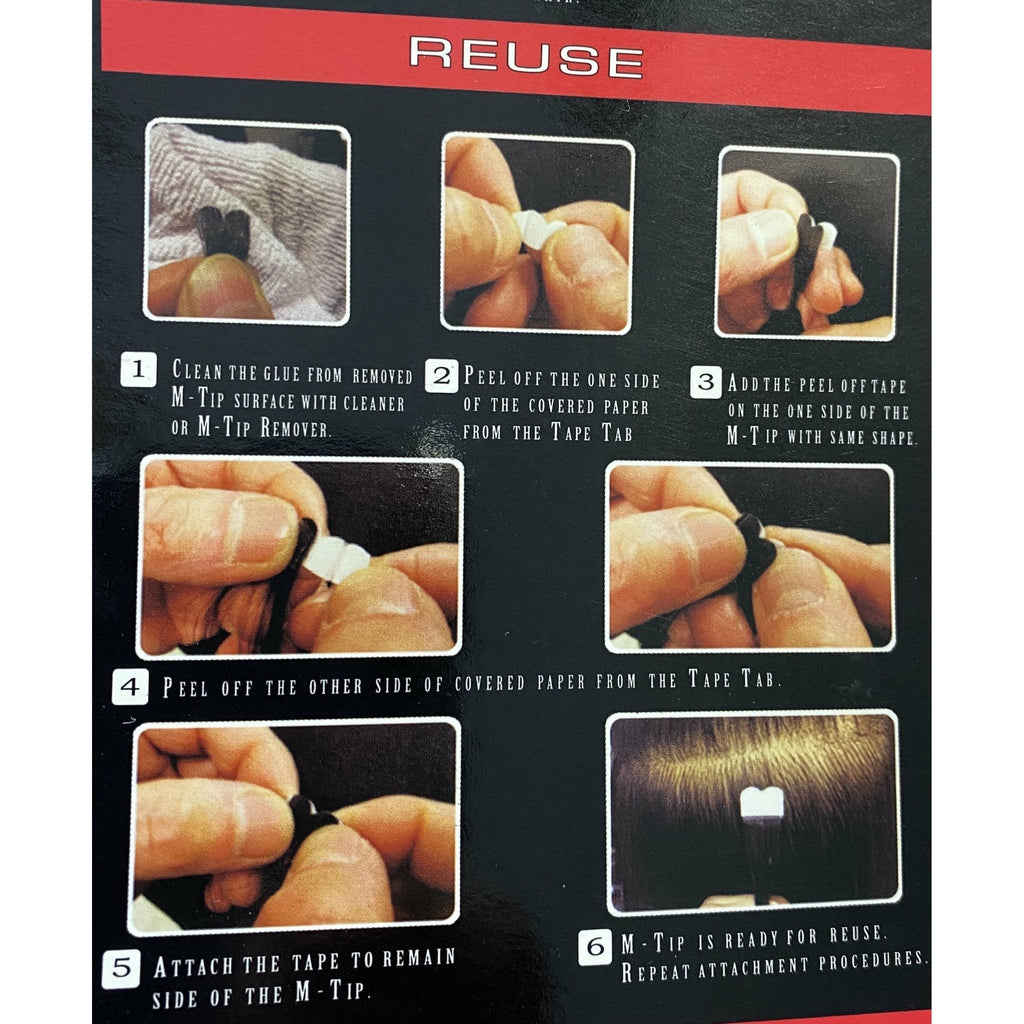 VIP M-Tip System – Tape-In Human Hair Extensions (Single Strands), Wavy 18"
