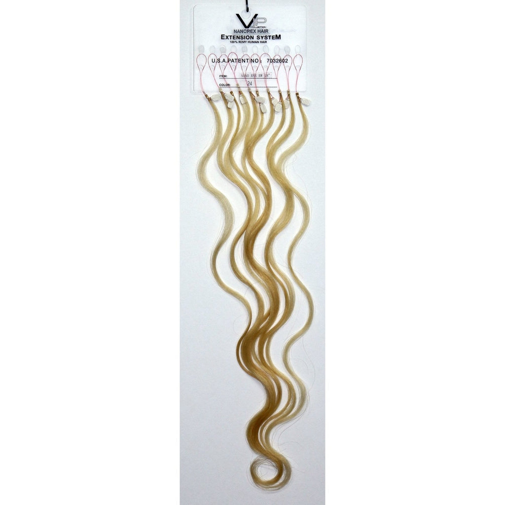 VIP Nanorex System – Nano-Ring Human Hair Extensions, Body Wave 18" (7g)