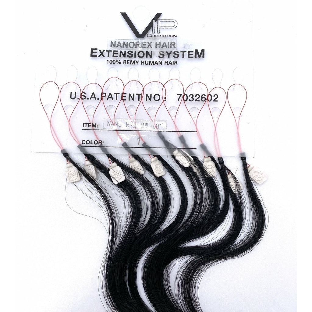 VIP Nanorex System – Nano-Ring Human Hair Extensions, Body Wave 18" (7g)