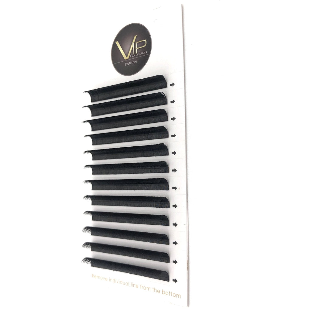 VIP Quick Fan Lash Extensions 0.07 mm D Curl | 12-Line Tray