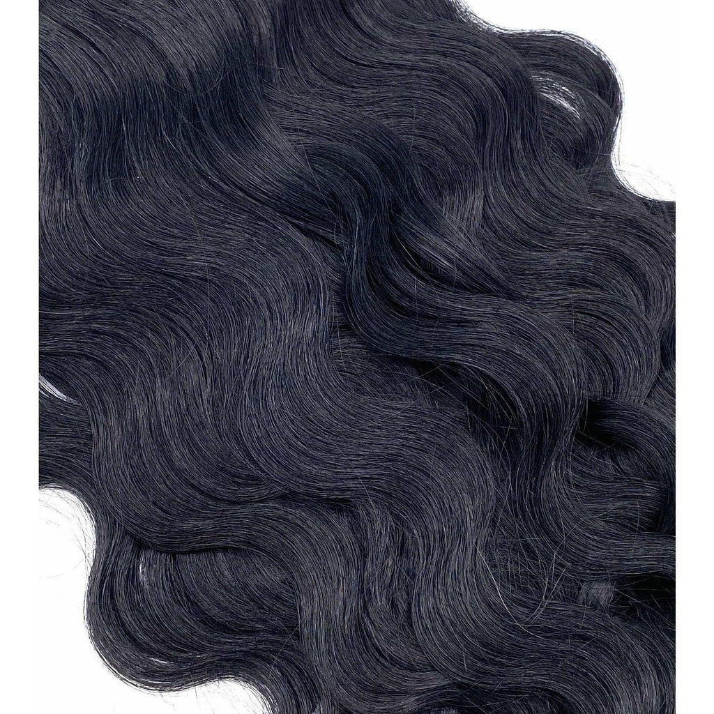 VIP RineX System – Cylinder Loop Human Hair Extensions, Wavy 18" (100 Strands)