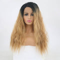 VIP Off Black to Bleach Blonde Wavy Synthetic Lace Front Wig 24" T1B/613 (85)