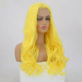 VIP Extensions Bright Yellow Body Wave Synthetic Lace Front Wig 24" 2014 (78)