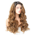 VIP Off Black to Honey Blonde Body Wave Synthetic Lace Front Wig 24" T1B/27 (53)