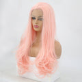 VIP Extensions Peach Pink Body Wave Synthetic Lace Front Wig 24" 2335 (36)