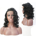 VIP Extensions Off Black Loose Curl Bob Synthetic Lace Front Wig 18" 1B (50)