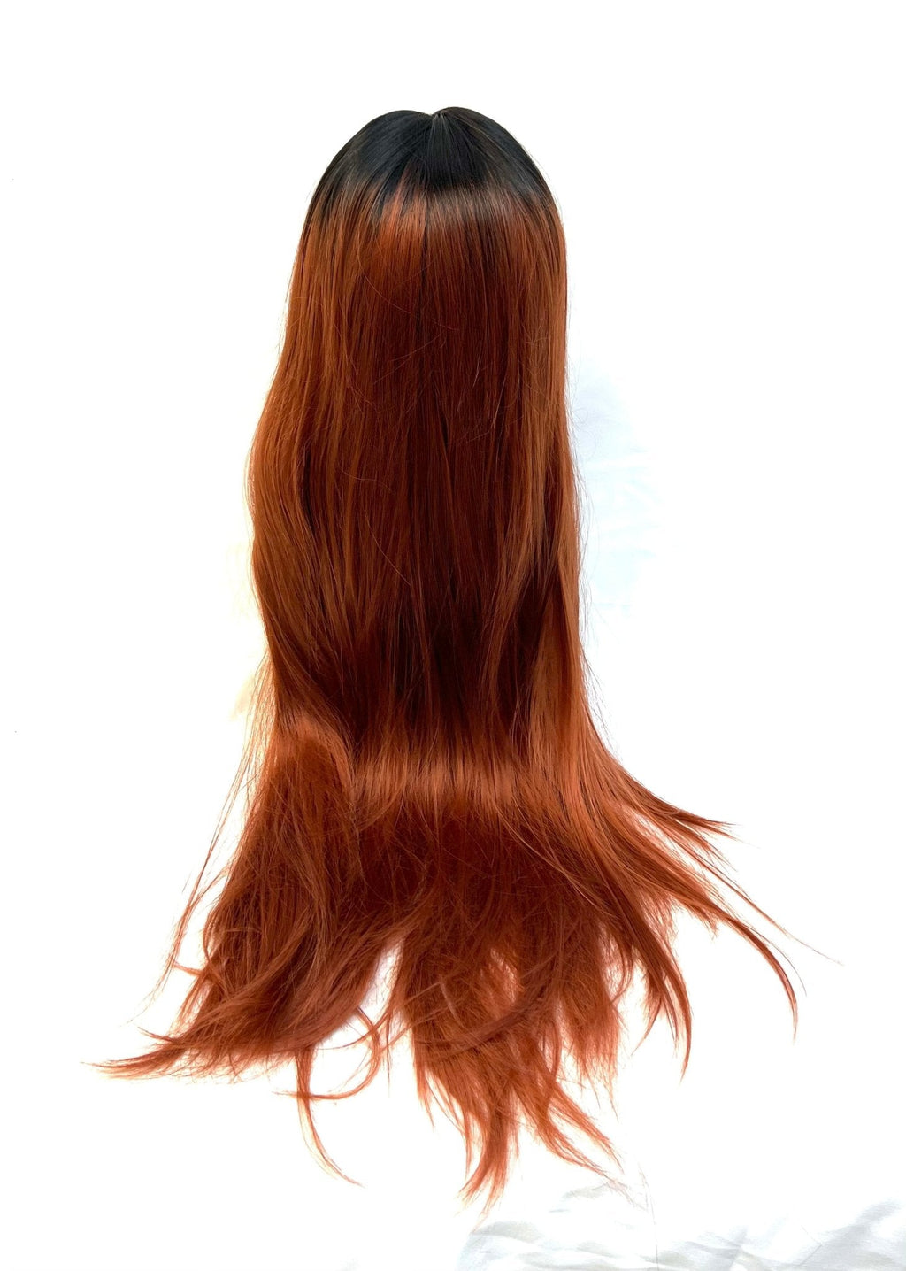 VIP Off Black to Dark Auburn Wavy Synthetic Lace Front Wig 24" 1B/33 (17)