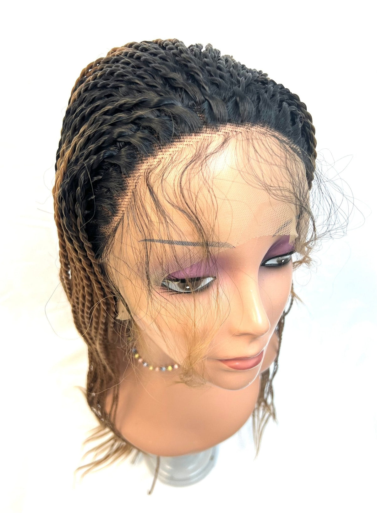 VIP Extensions Off Black to Honey Blonde Twist Braided Synthetic Wig T1B/27