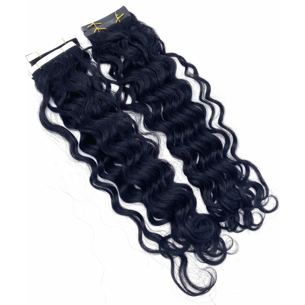 VIP TapeX System – Tape-In Human Hair Extensions, French Wave 18"