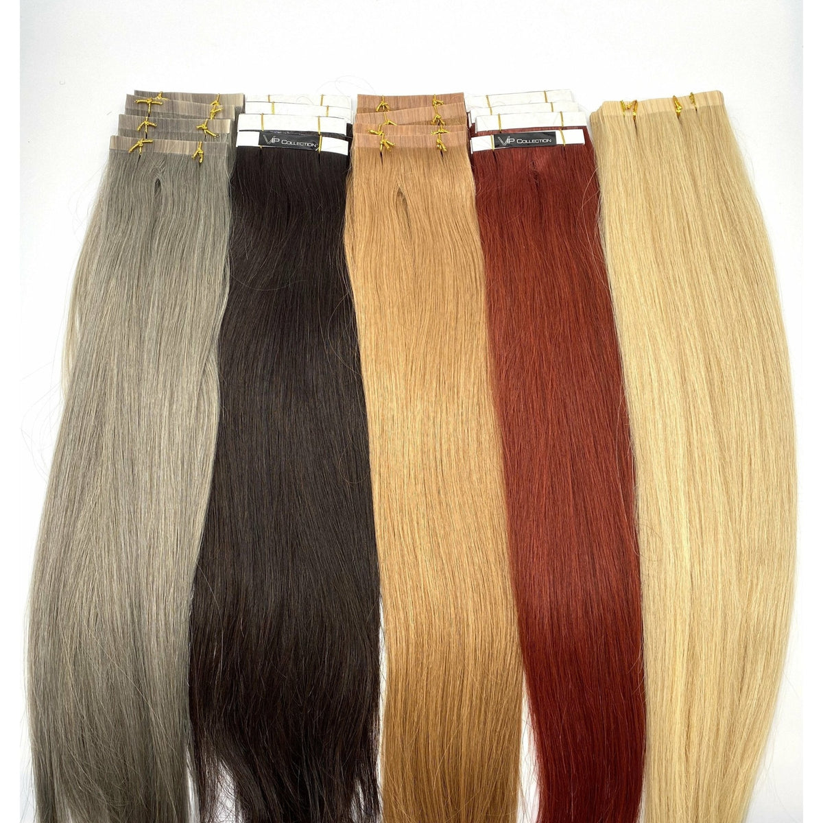 VIP TapeX System – Tape-In Human Hair Extensions, Straight 18"
