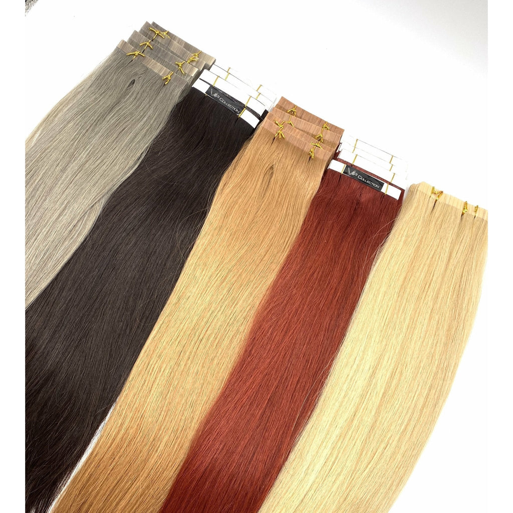 VIP TapeX System – Tape-In Human Hair Extensions, Straight 18"