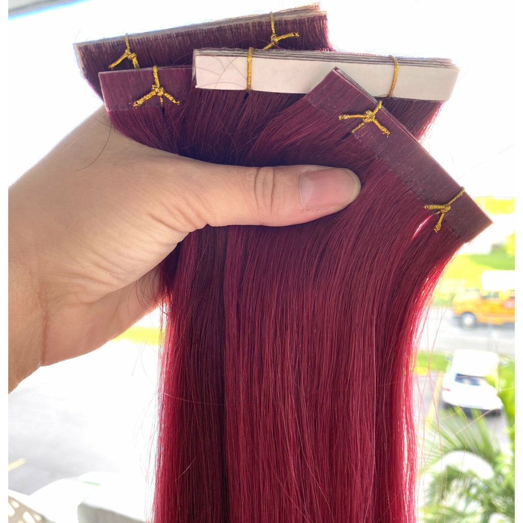VIP TapeX System – Tape-In Human Hair Extensions, Straight 18"