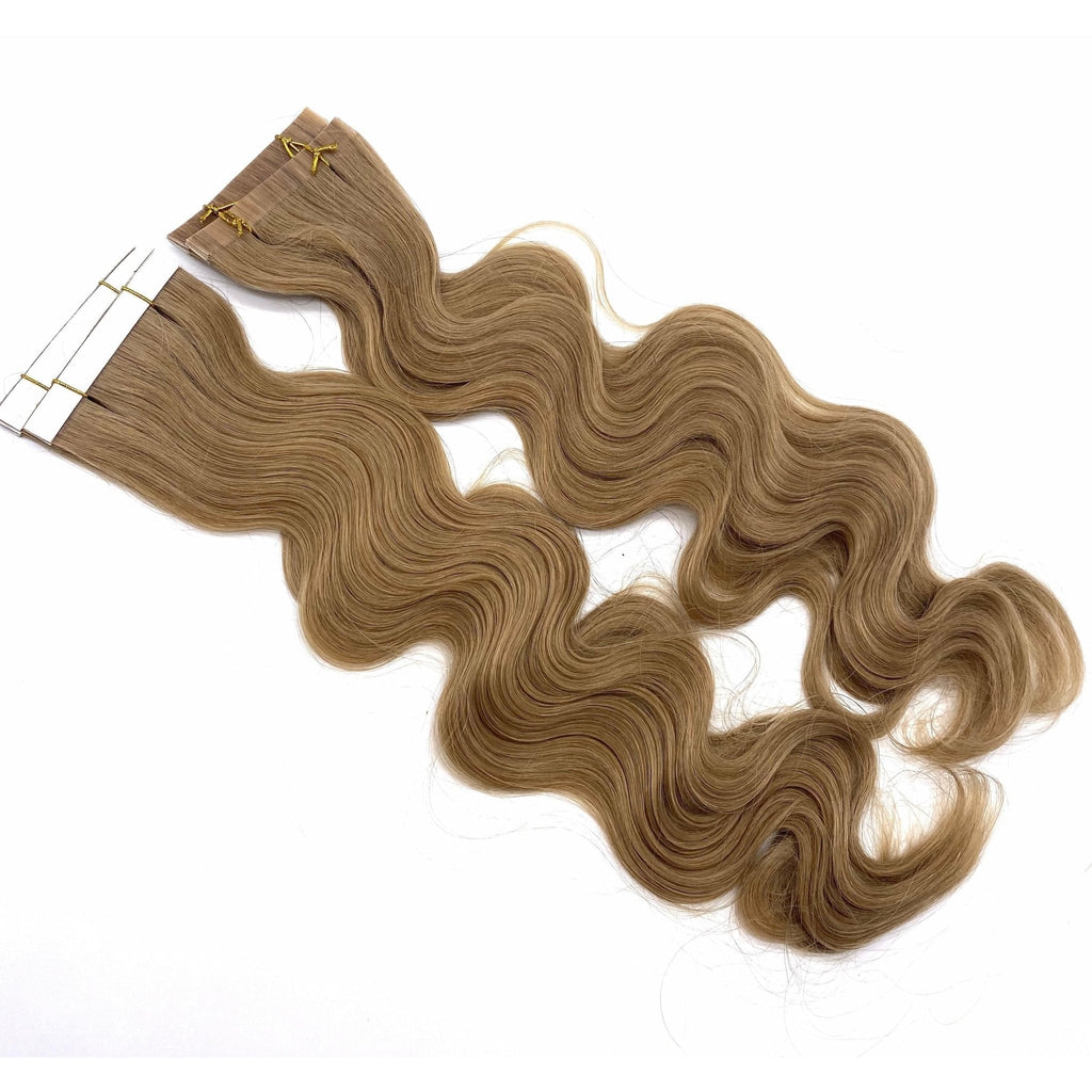 VIP TapeX System – Tape-In Human Hair Extensions, Wavy 18"