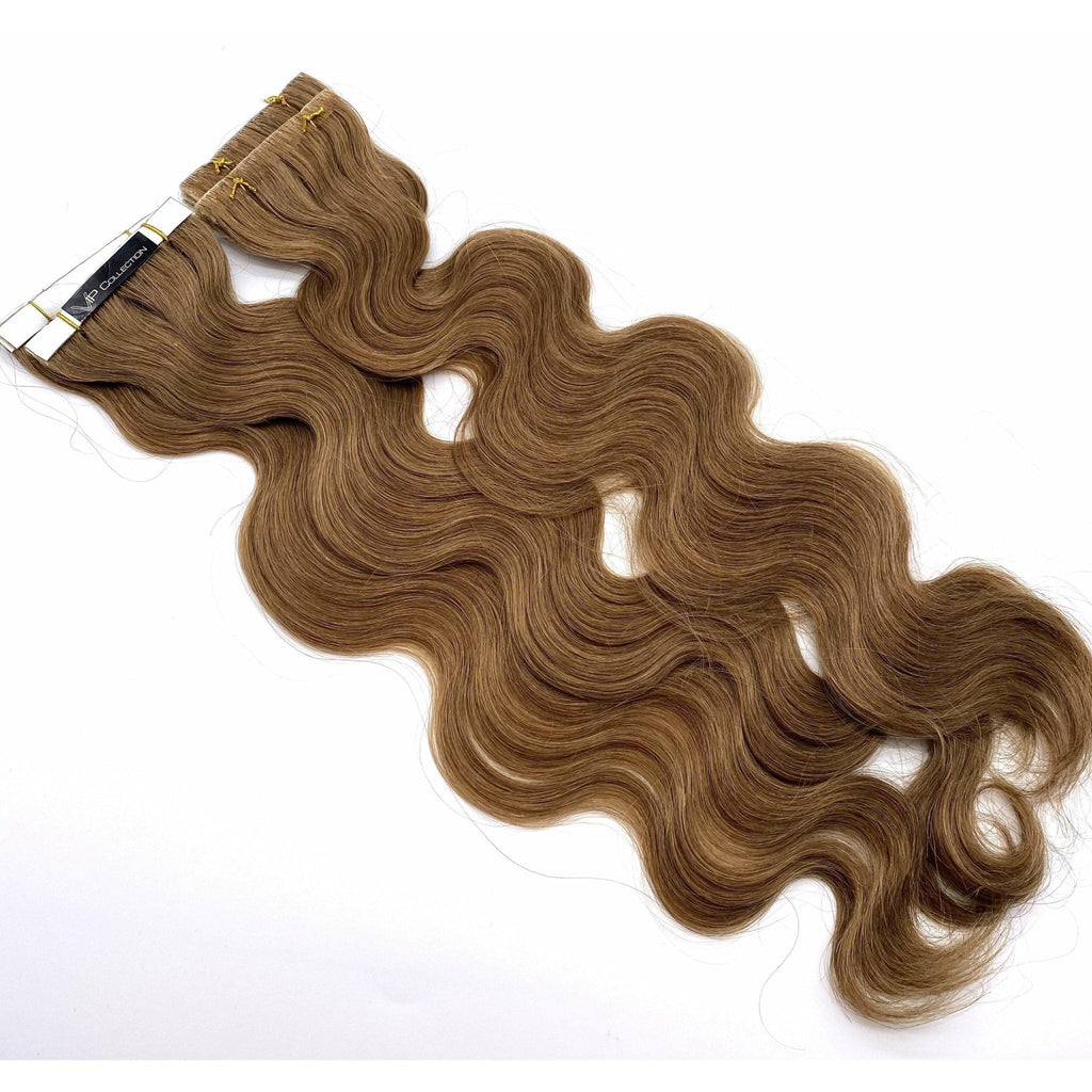 VIP TapeX System – Tape-In Human Hair Extensions, Wavy 18"