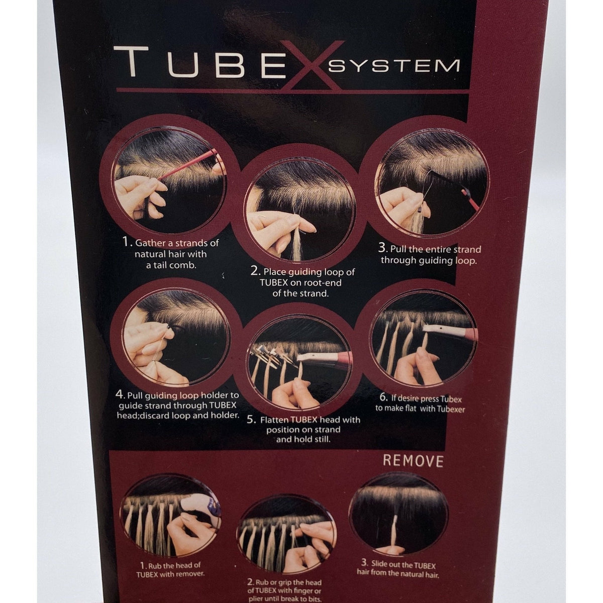 VIP TubeX Human Hair Shrink Fusion Extensions, Straight 18"