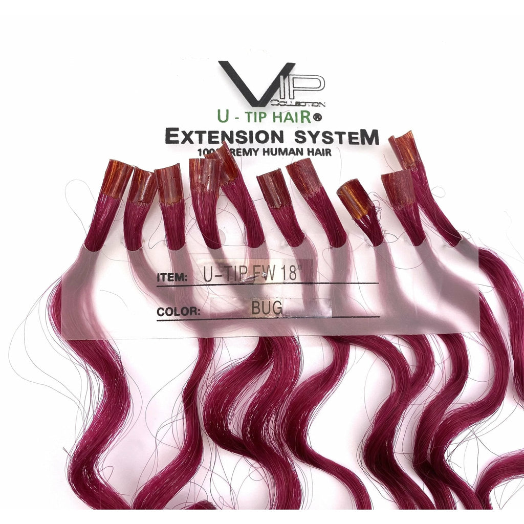 VIP U-Tip System – Keratin Human Hair Extensions, Curly 18"