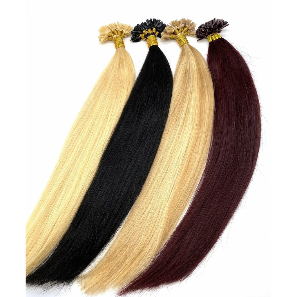 VIP U-Tip System – Keratin Human Hair Extensions, Straight 18"