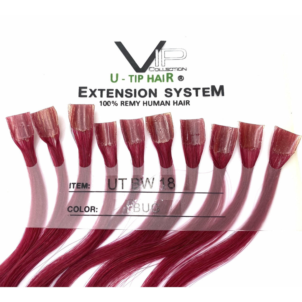 VIP U-Tip System – Keratin Human Hair Extensions, Wavy 18"