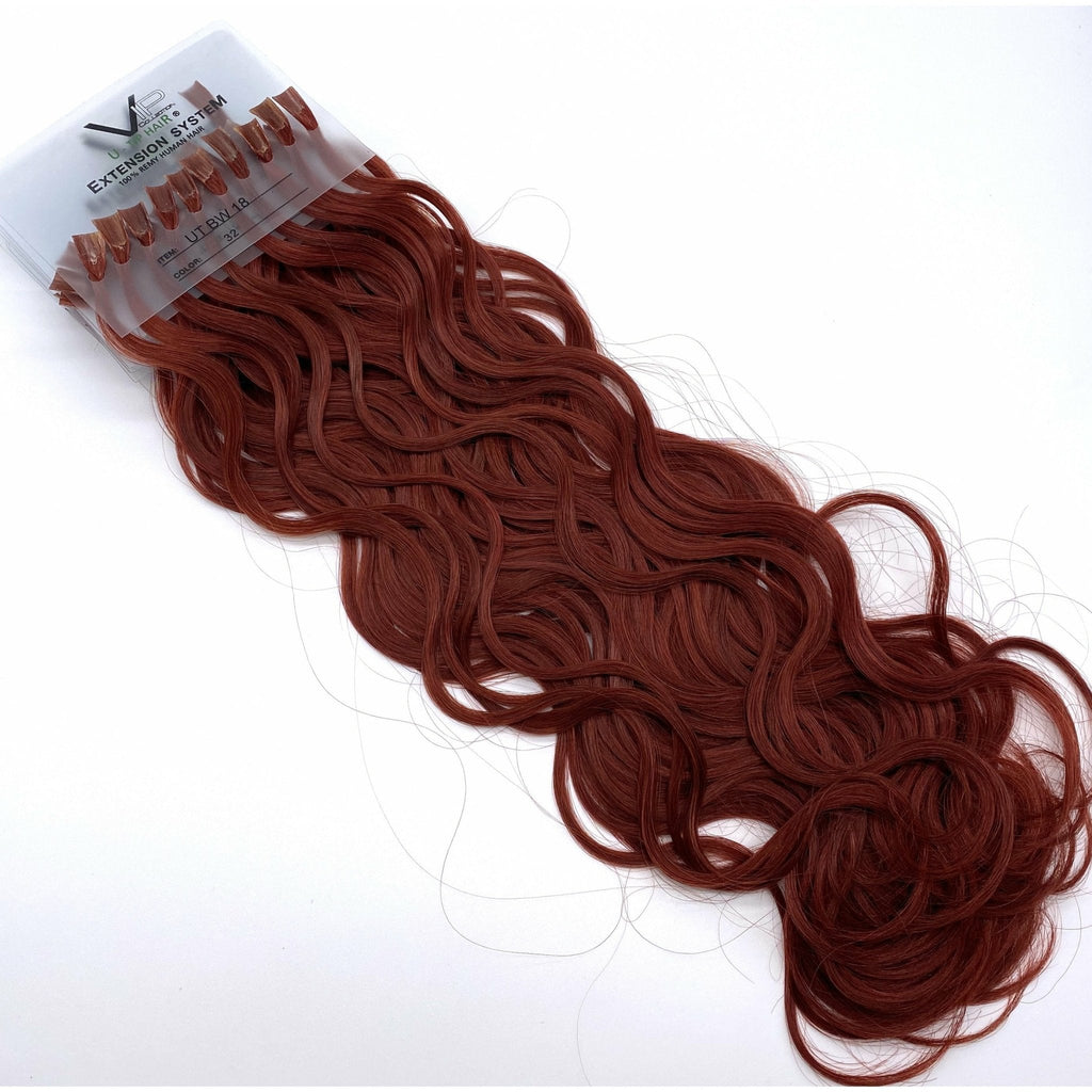 VIP U-Tip System – Keratin Human Hair Extensions, Wavy 18"