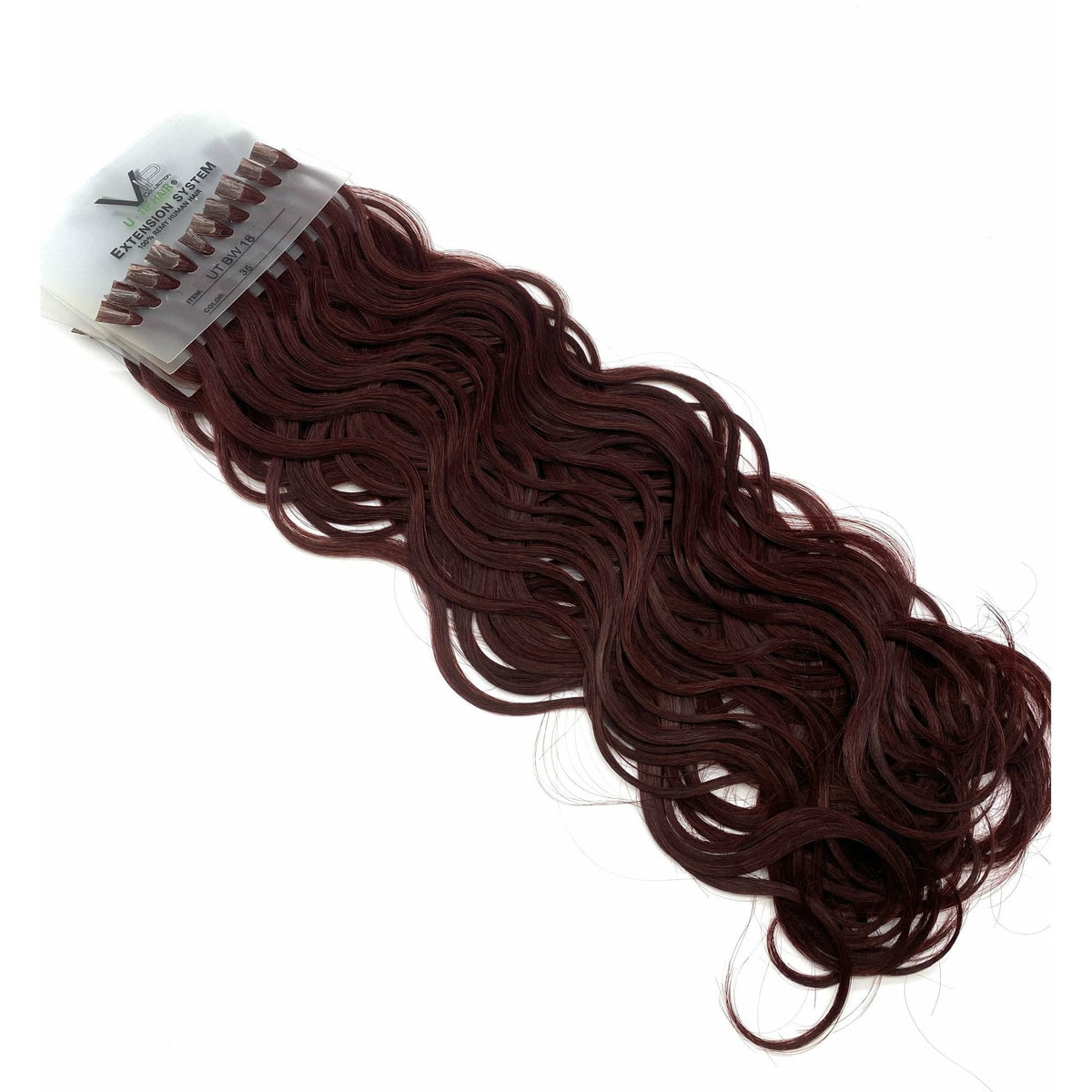 VIP U-Tip System – Keratin Human Hair Extensions, Wavy 18"