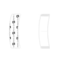 Walker Tape C Contour No-Shine Tape, 36-Piece Bag