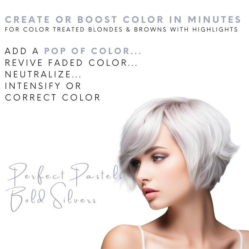 Watercolors Intense Metallic Color Depositing Shampoo, Silver, 8.5 oz