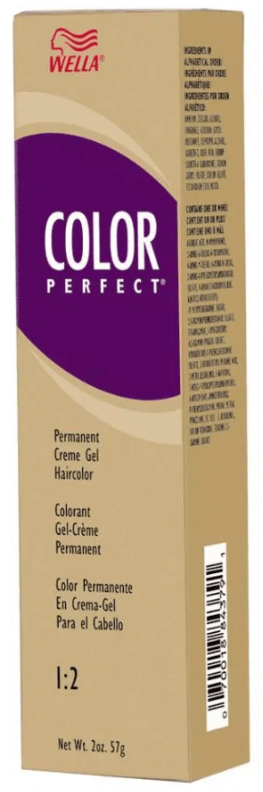 Wella Color Perfect Permanent Creme Gel Haircolor, 2 oz